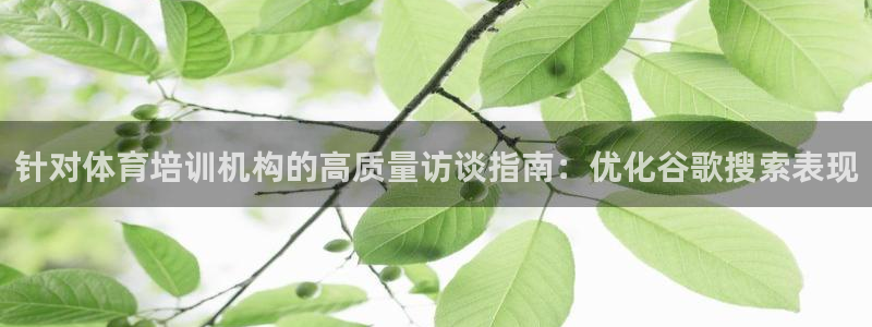z6尊龙官网平台下载：针对体育培训机构的高质量访谈指