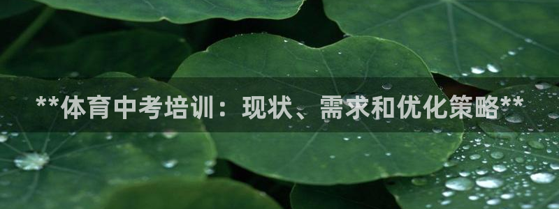 尊龙人生就是博菲律宾台子：**体育中考培训：现状、需