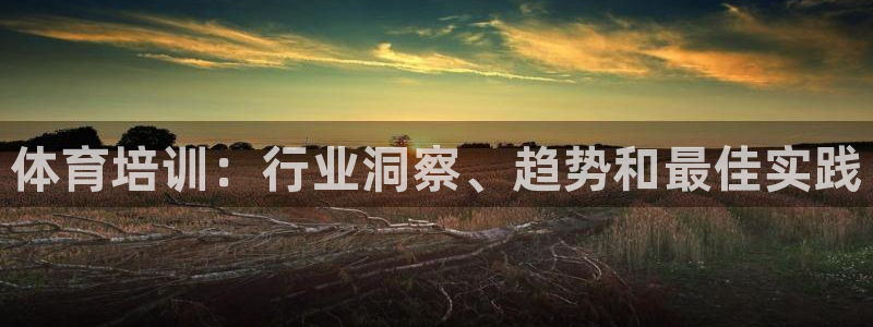 尊龙实业：体育培训：行业洞察、趋势和最佳实践
